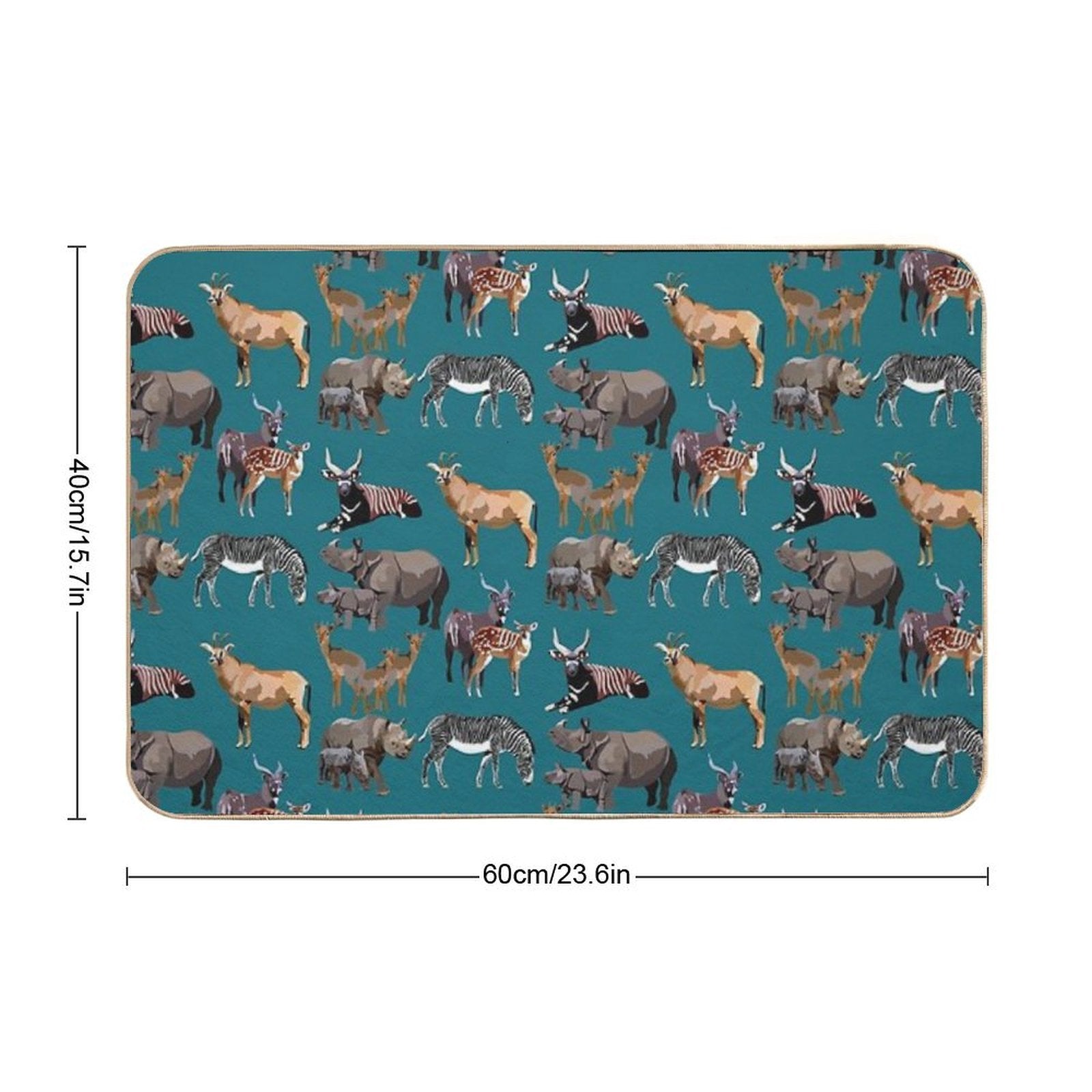 Mixed Hoofstock  Stain-Proof Bath Mat