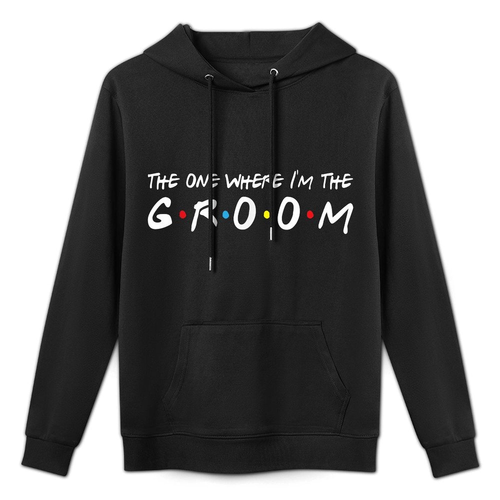Im The Groom Bachelor Party Stag Groomsmen Getaway Wedding Cotton-Polyester Blend Hoodie