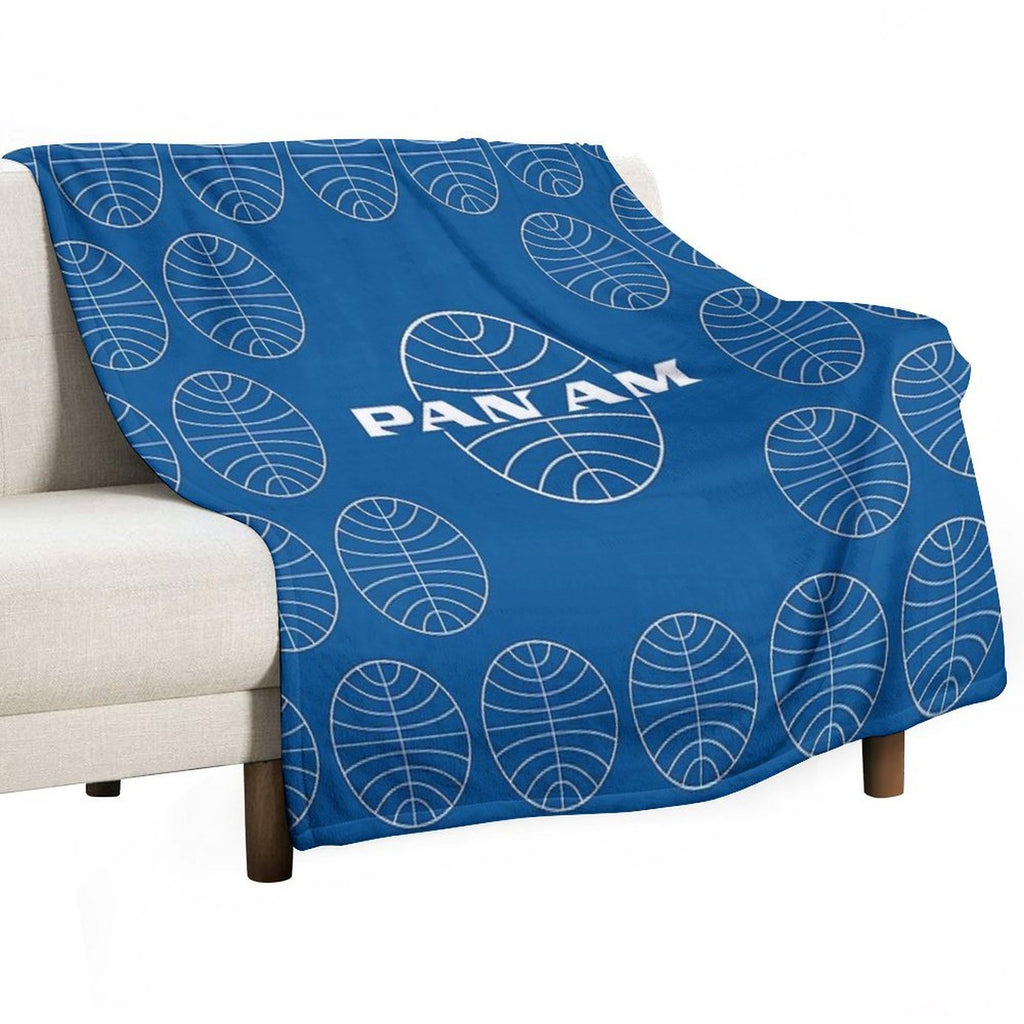 Pan Am  Pan American Airways  Classic Pattern Design Multi-functional Throw Blanket