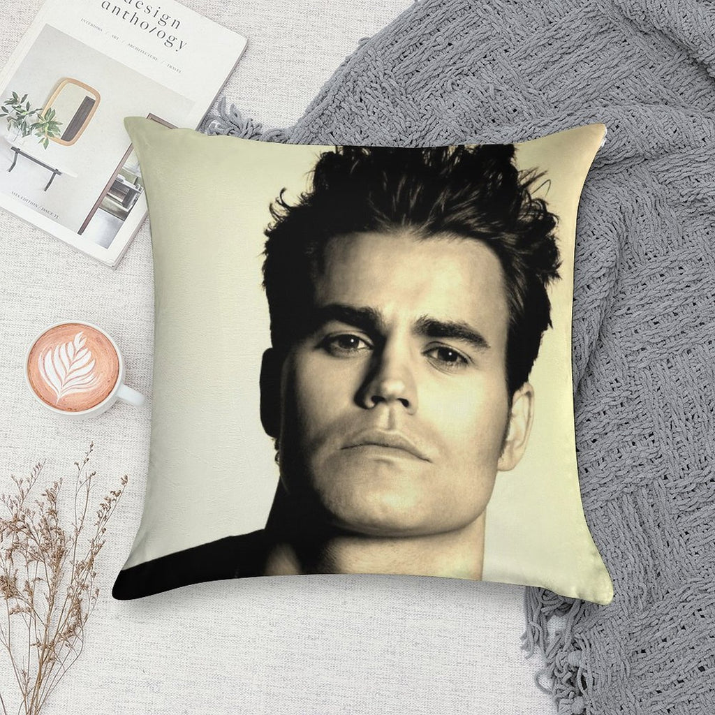 Paul Wesley GFY Soft High-Density Material Throw Pillow