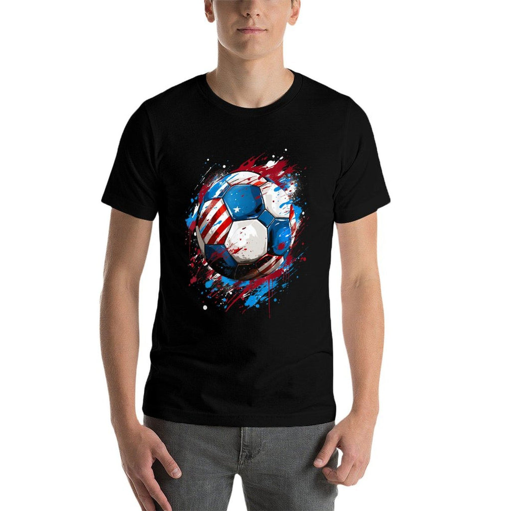 Soccer Football USA Soccer Gift  Stretchy T-Shirt