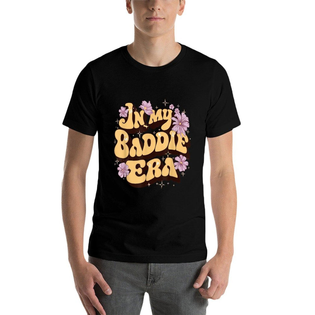 In My Baddie Era Groovy Funny Womens Girlfriend Wife Meme  Lightweight T-Shirt