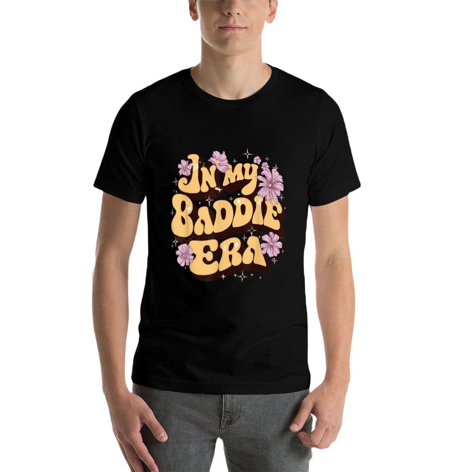 In My Baddie Era Groovy Funny Womens Girlfriend Wife Meme  Lightweight T-Shirt