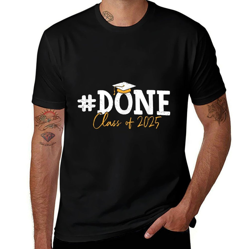 Class of 2025s, Graduation Gifts for Him Family Women  Rolled Sleeves T-Shirt