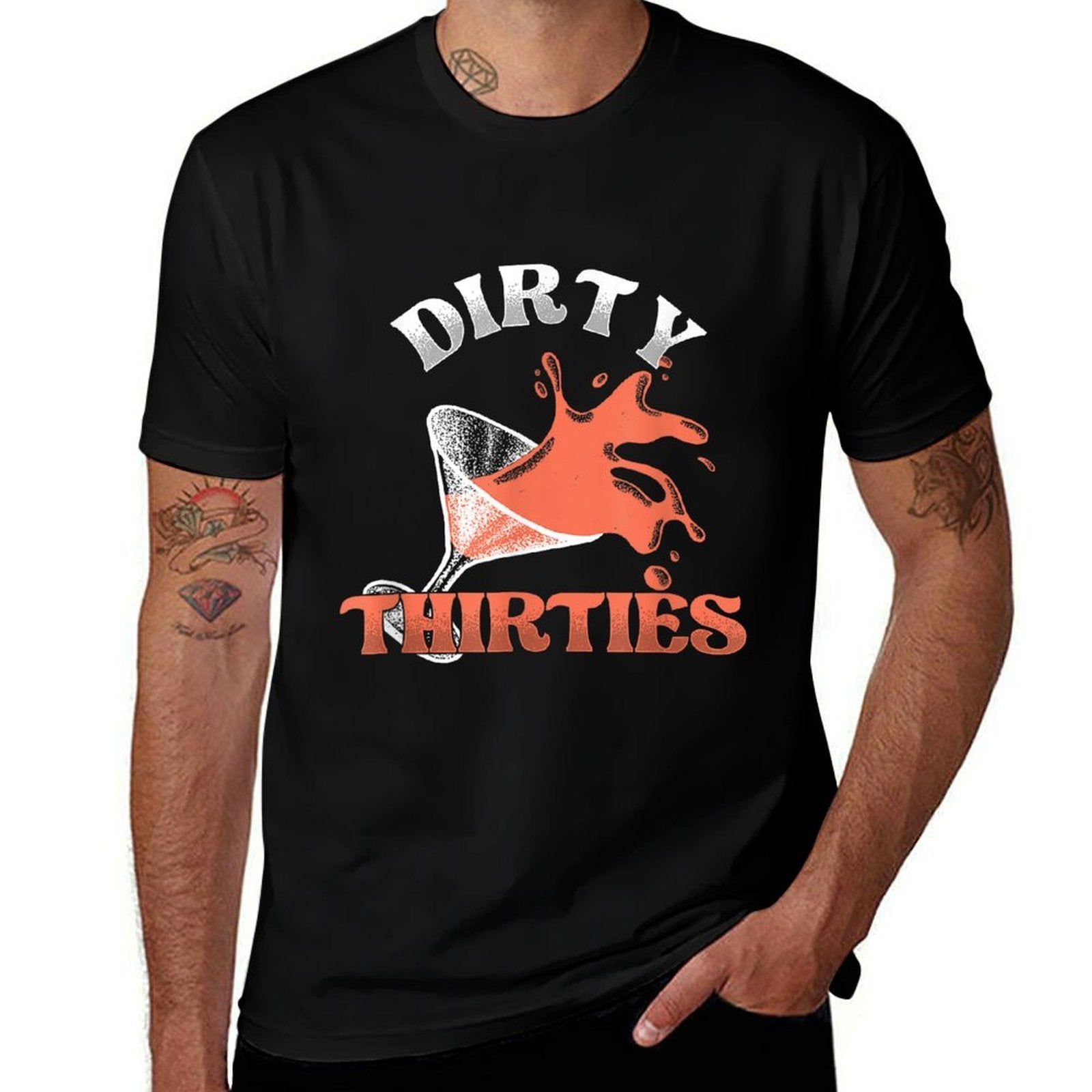 Dirty Thirties  30 Years Old  30th Birthday Party  Lightweight T-Shirt