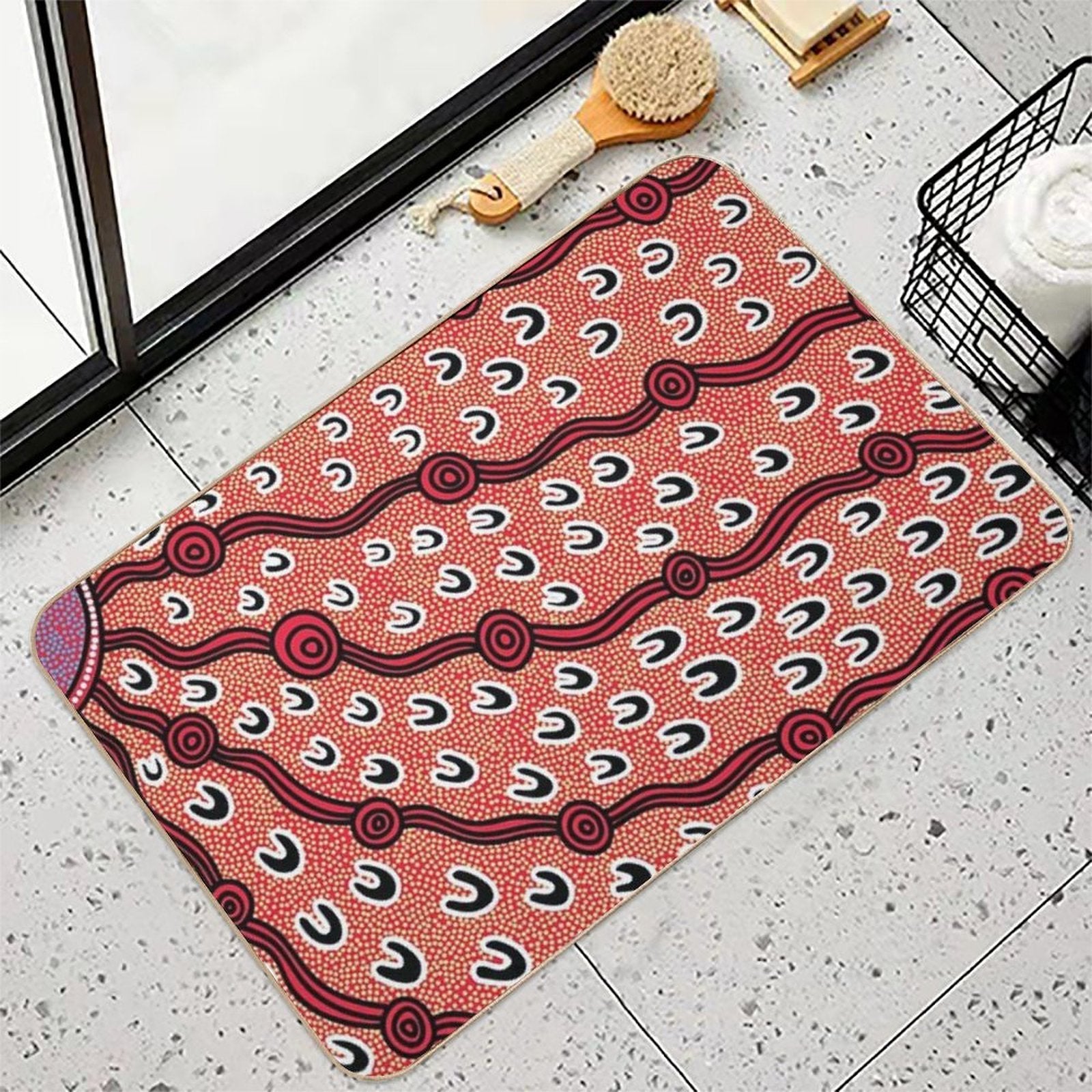 Authentic Aboriginal Art -  Multi-Purpose Bath Mat
