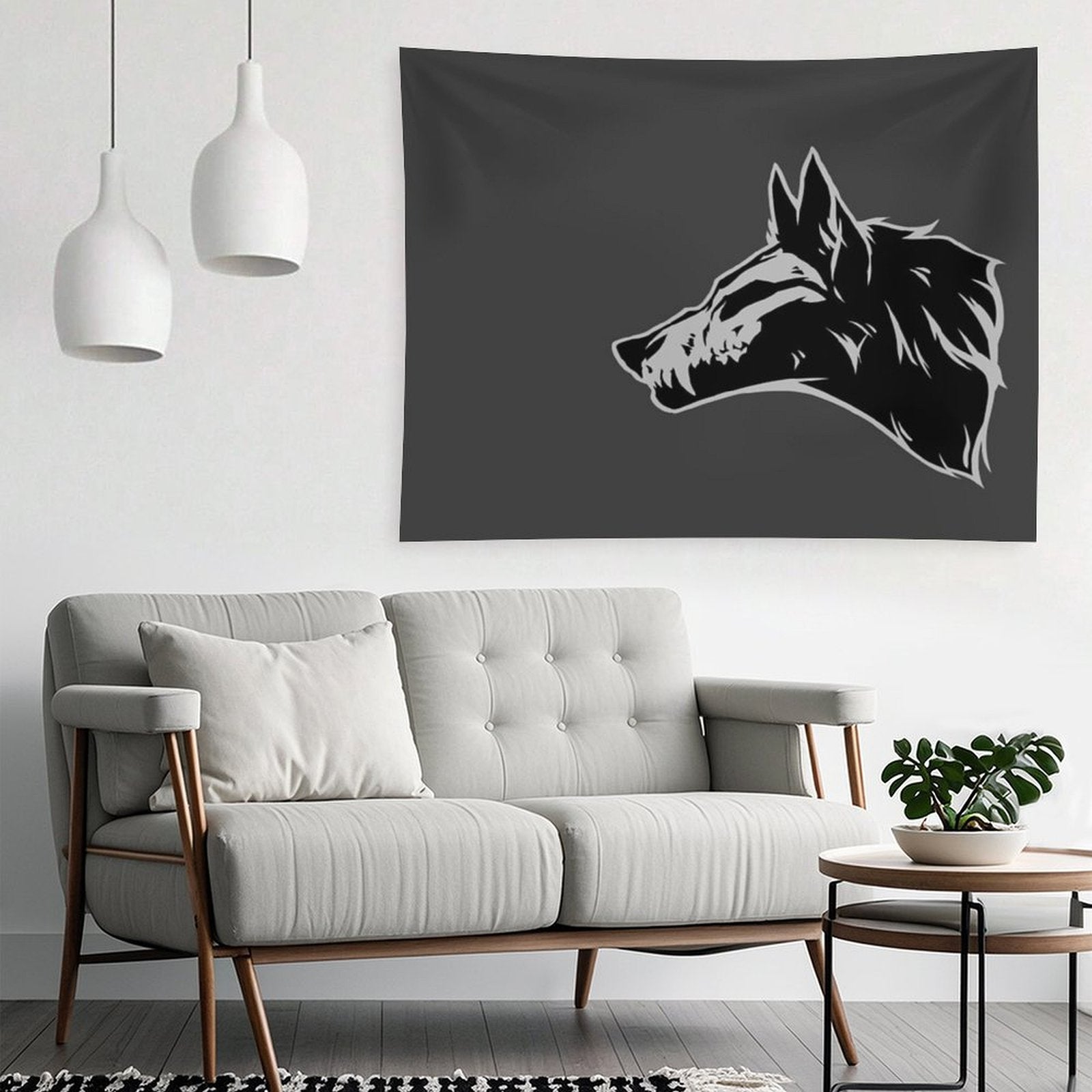 Wolf Skull Tapestry