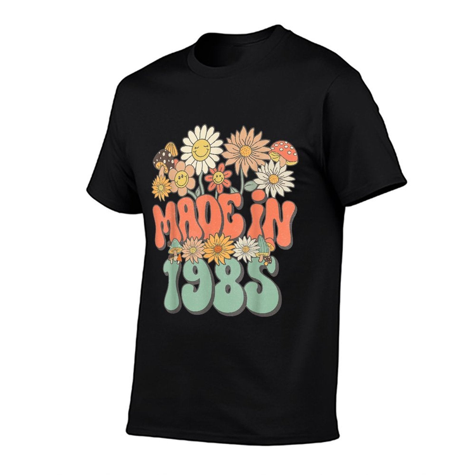 Made In 1985 Floral Hippie Groovy Daisy Flower 40th Birthday Comfortable T-Shirt