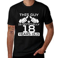 This Guy Is Officially 18 Years Old 18th Birthday  Polyester Blend T-Shirt