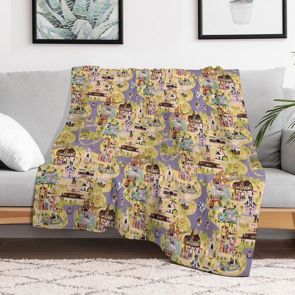 A Walk in The Park Plush Throw Blanket