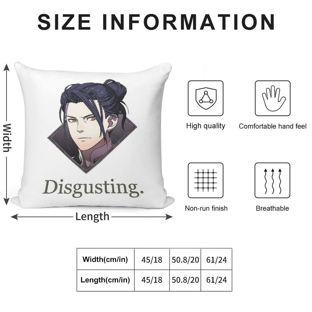 Felix Disgusting V2 Soft Washable Throw Pillow