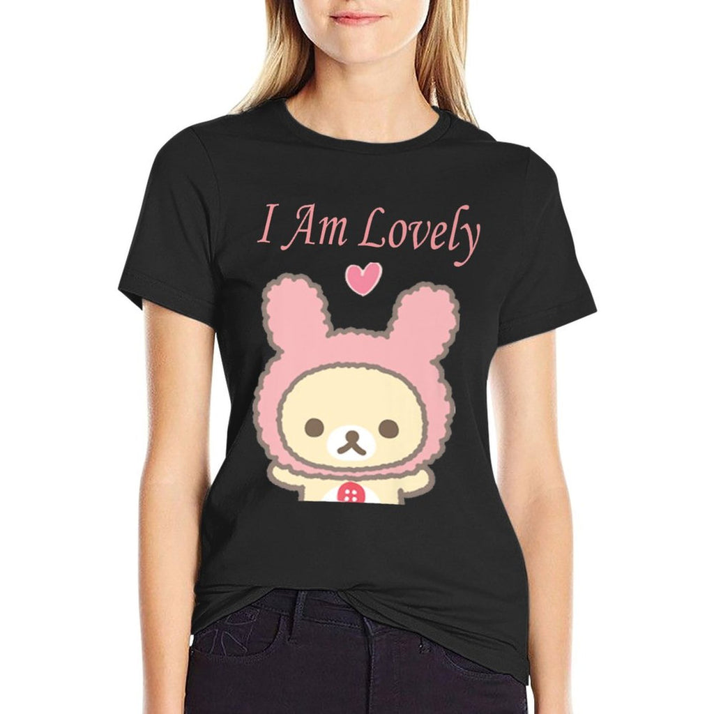 I Am Lovely Kawaii Gamer Bunny Rabbit Pastel Pretty  Durable T-Shirt