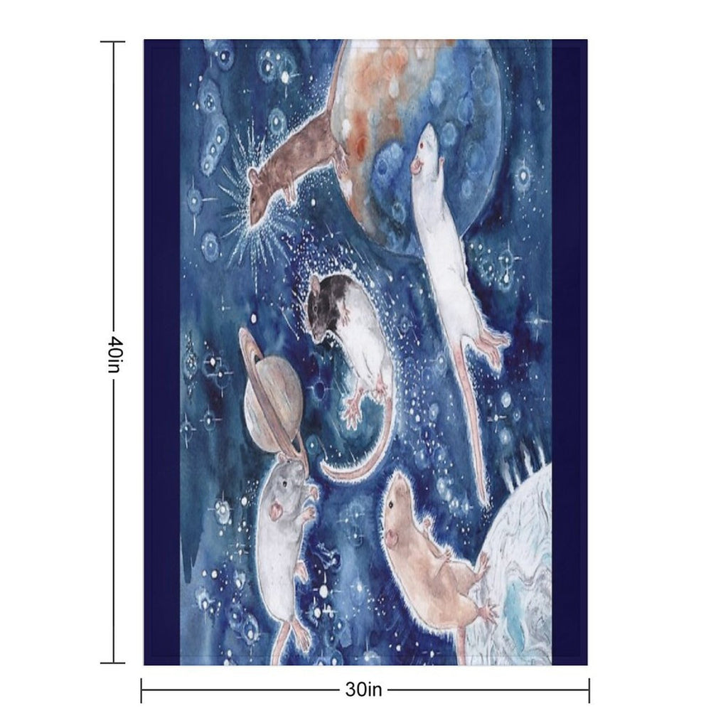 Rats Are Stars Spelled Backwards Durable Throw Blanket