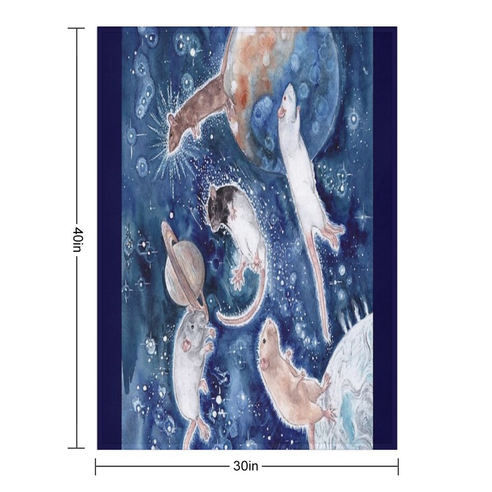 Rats Are Stars Spelled Backwards Durable Throw Blanket