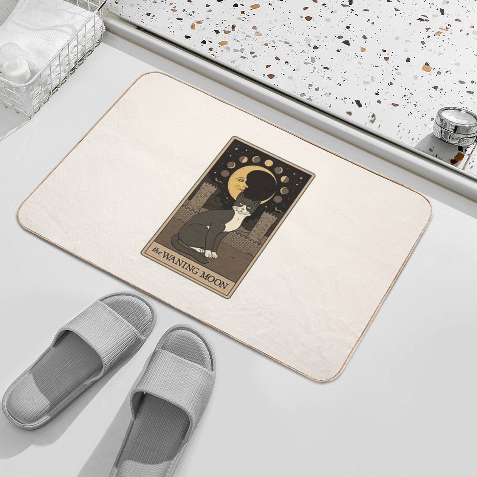 The Waning Moon Cat  Odorless Bath Mat