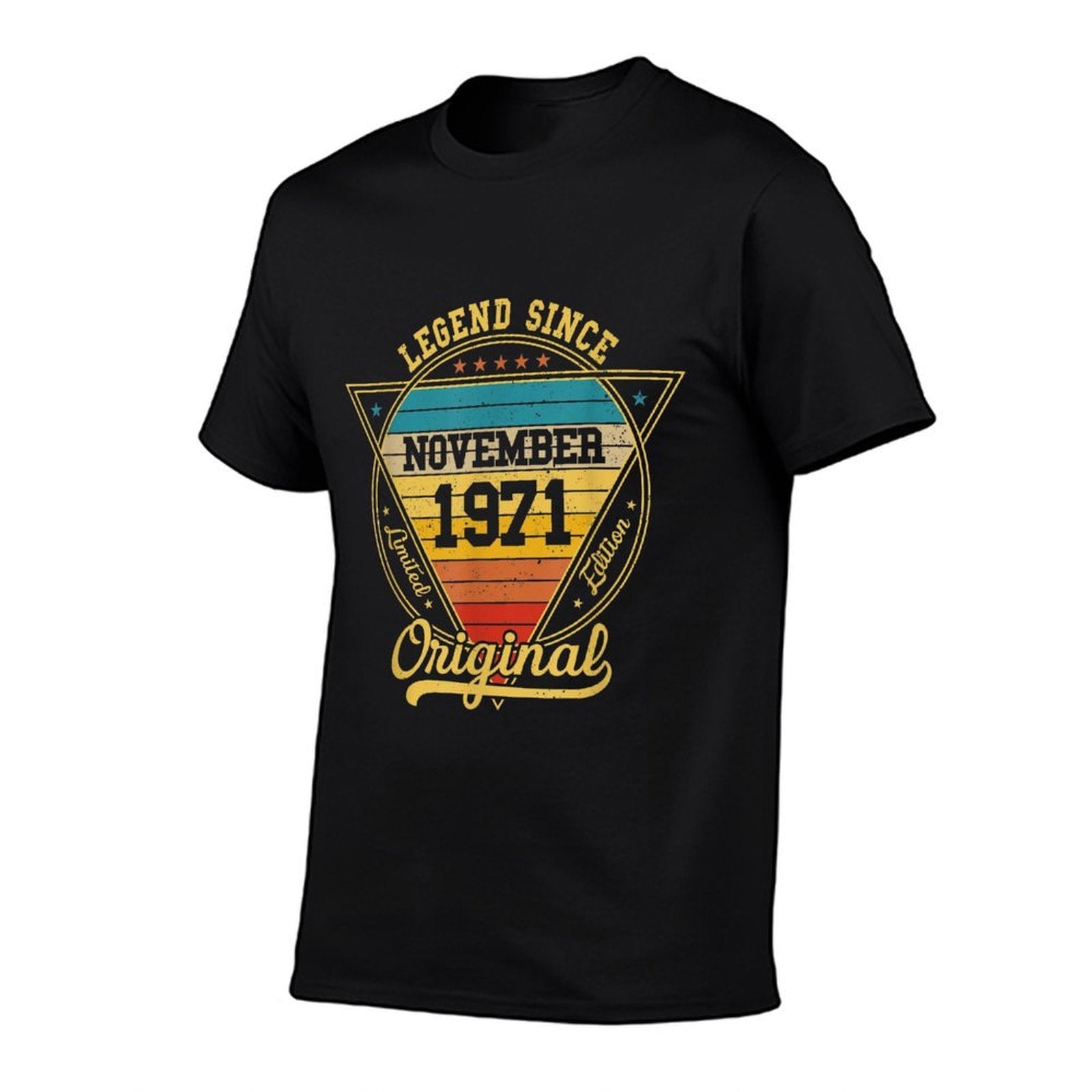 50th Birthday 50 Years Old Retro Legend Since November 1971  Tagless Design T-Shirt