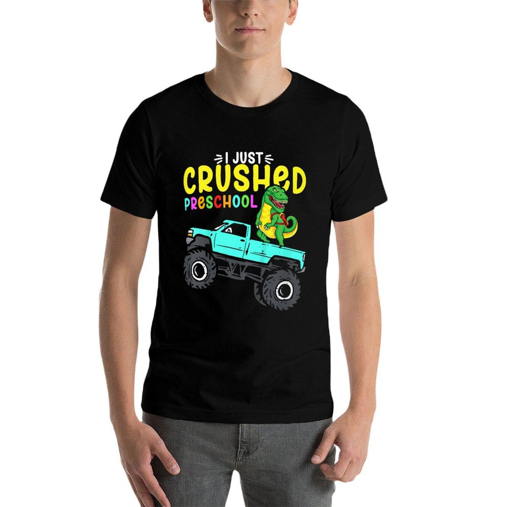 Kids I Just Crushed Preschool Graduation Toddler Boy Trex  Quick-drying T-Shirt