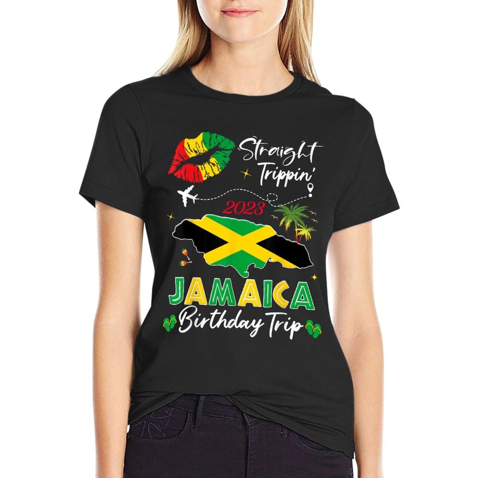 Jamaica 50th Birthday Trip Girls Matching  Trendy Pattern T-Shirt