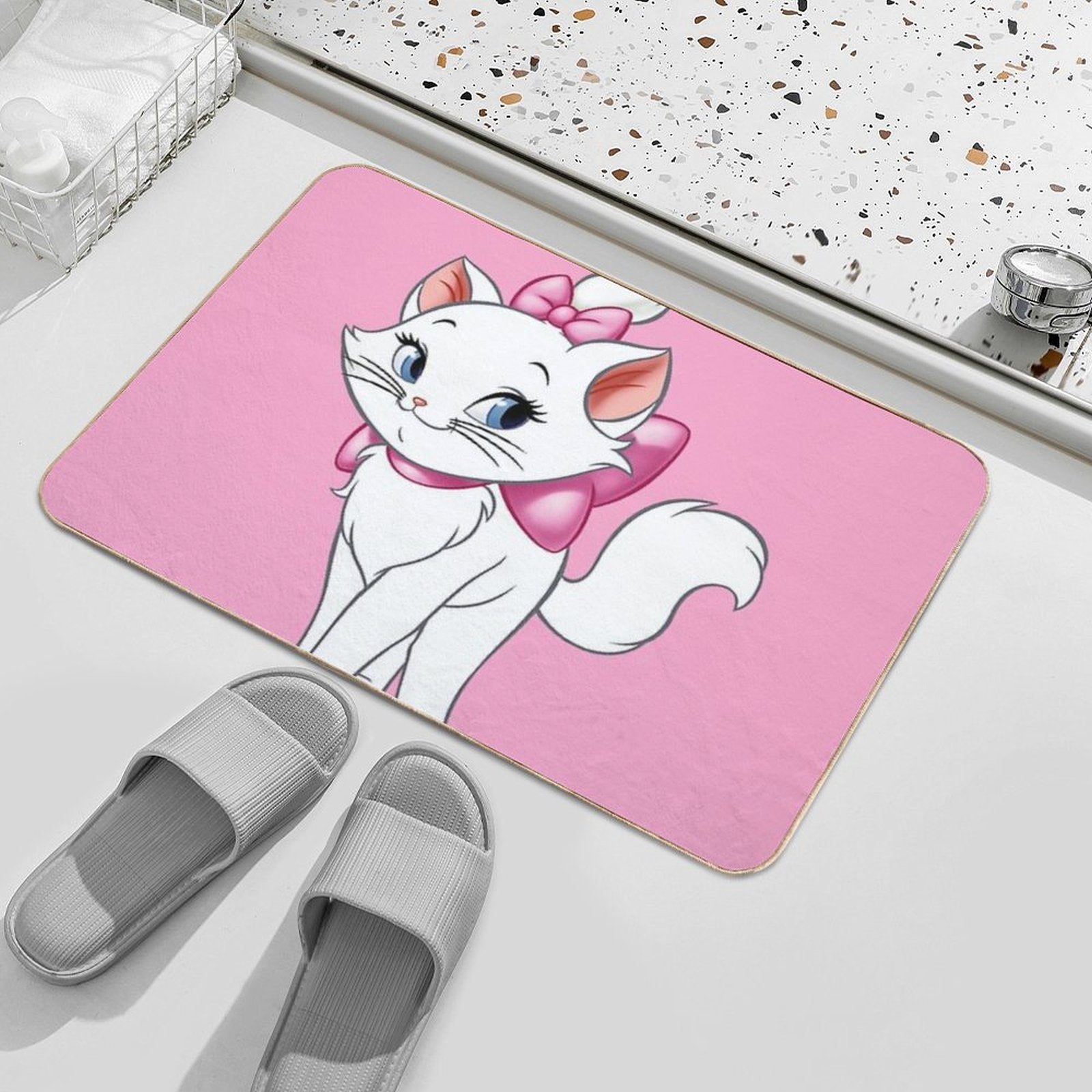 Marie Kitten  Anti-Trip Bath Mat
