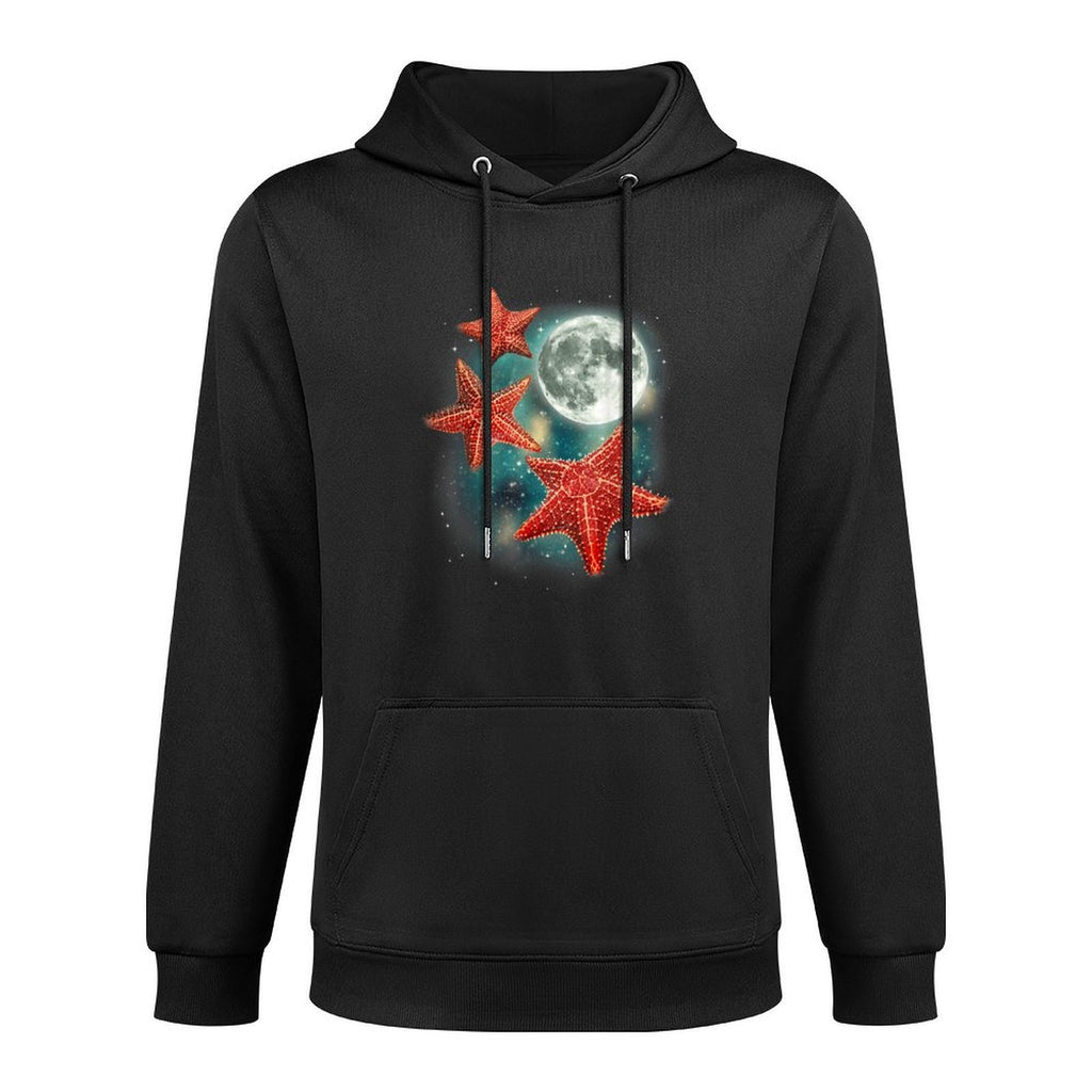 3 Starfish Moon Oceanic Funny Weird Quirky Sea Animals All-Day Comfort Hoodie