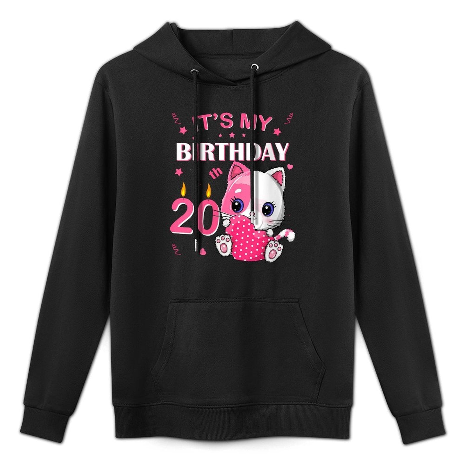 Womens 20Th Birthday Girl Cute Cat Outfit 20Th Years Old Bday Party Layering Staple Hoodie