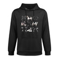 Kristen Michael Coquette Cows, Cows And Bows, Watercolor, Holsteins, Small, Grey Moisture-Wicking Hoodie
