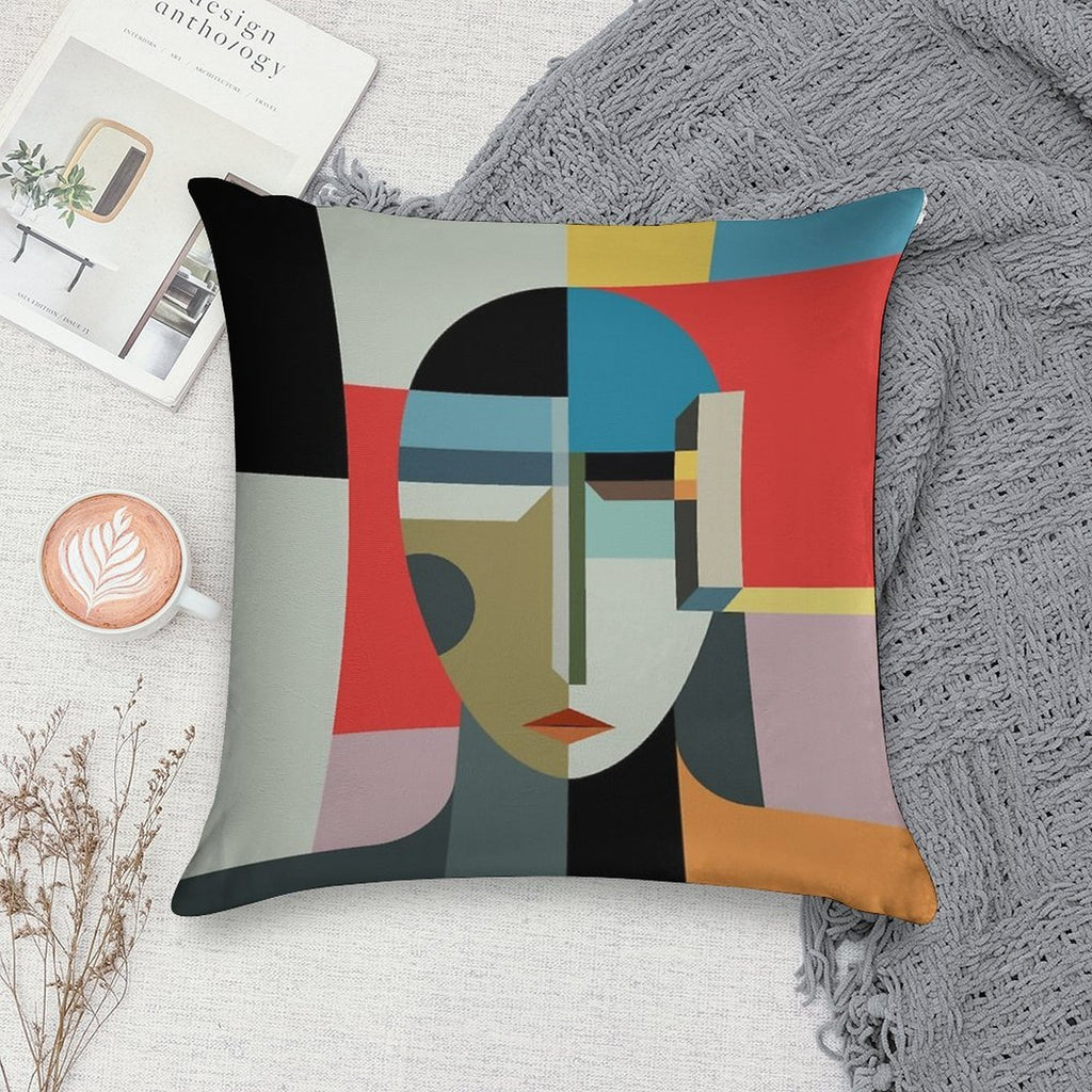 WOMAN OF WHEN Soft Hidden Zipper Throw Pillow