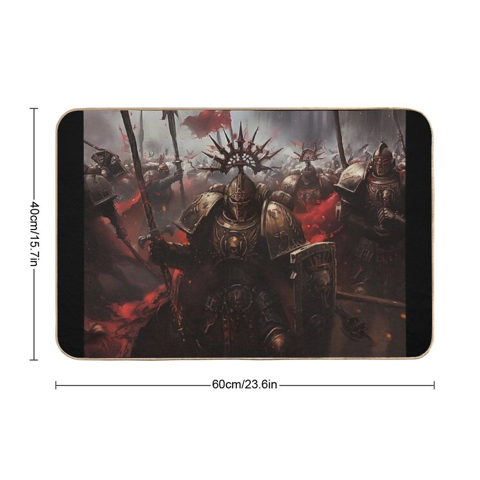 Epic Battle Death to The False Emperor - Dark Fantasy Art  Multi-Purpose Bath Mat
