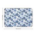 Star Flowers - Blue  Odorless Bath Mat