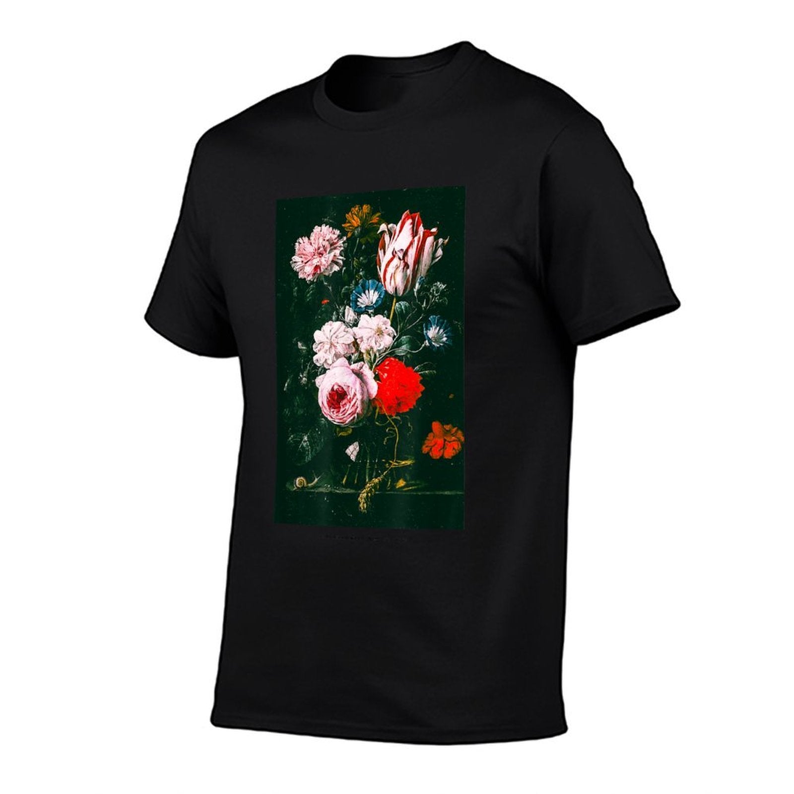 Aesthetic Floral Rose Art Streetwear Fashion Graphic  Soft T-Shirt