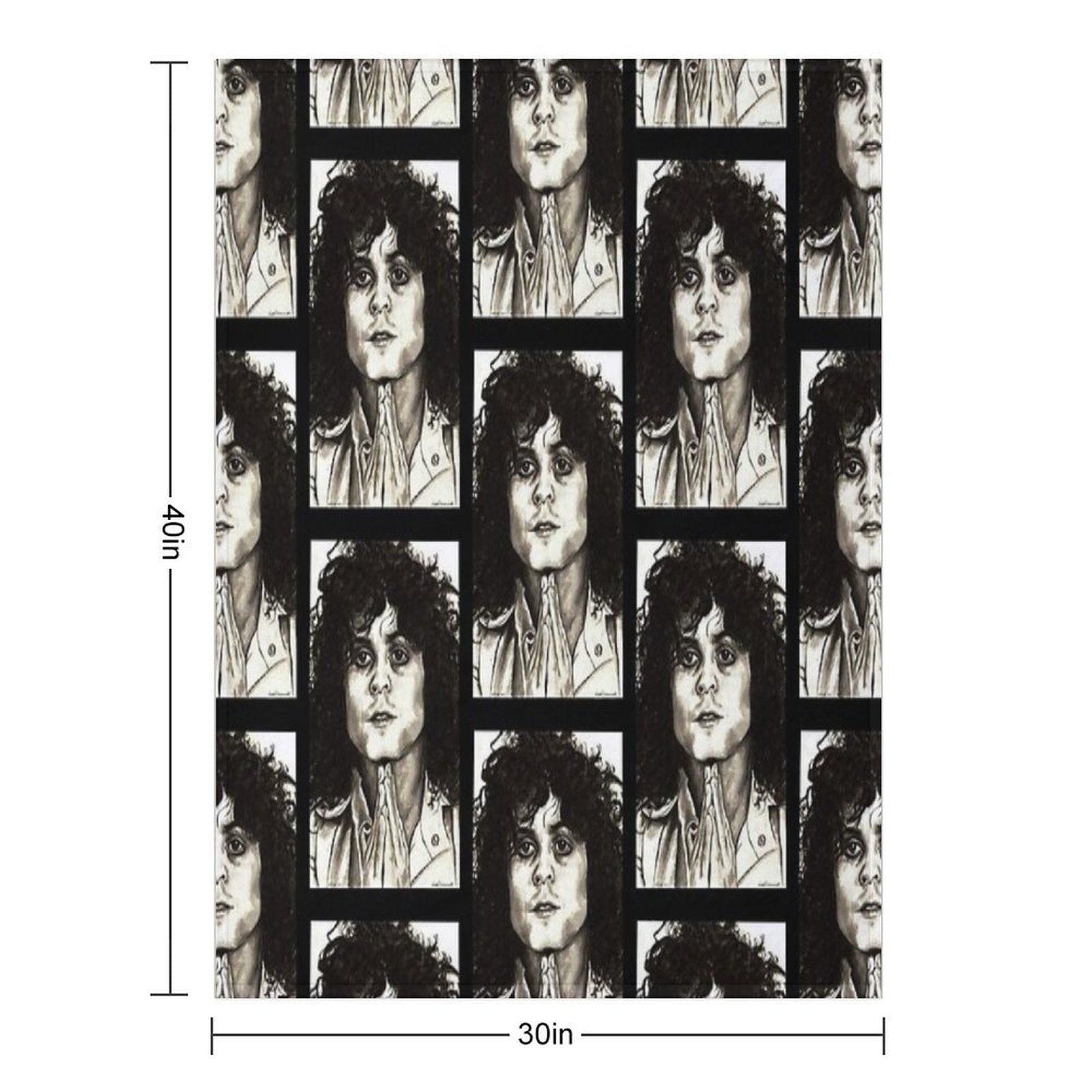 Marc Bolan Comfort Throw Blanket