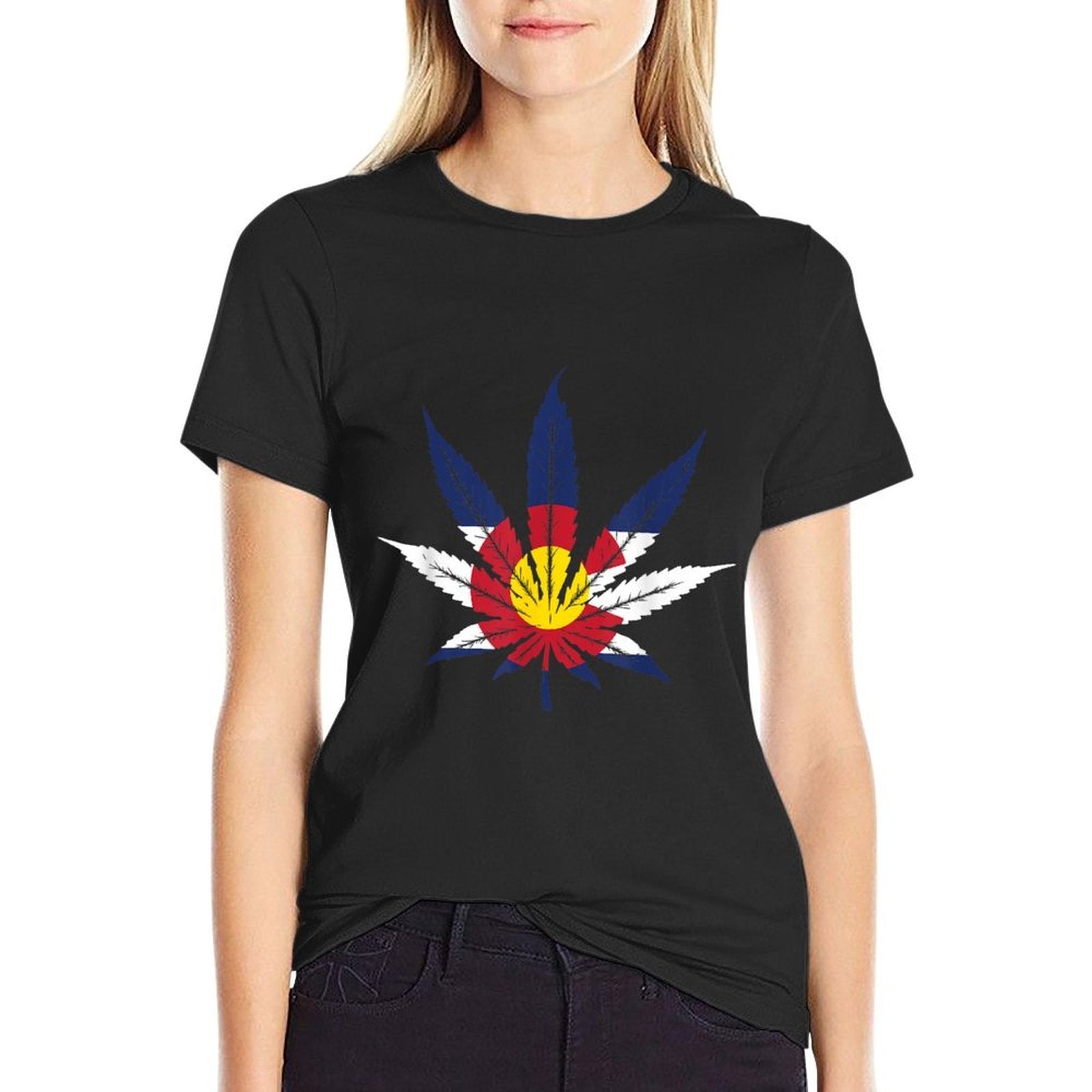 Colorado Cannabis Marijuana Weed Leaf CBD Pot 420 Smoking  Classic T-Shirt