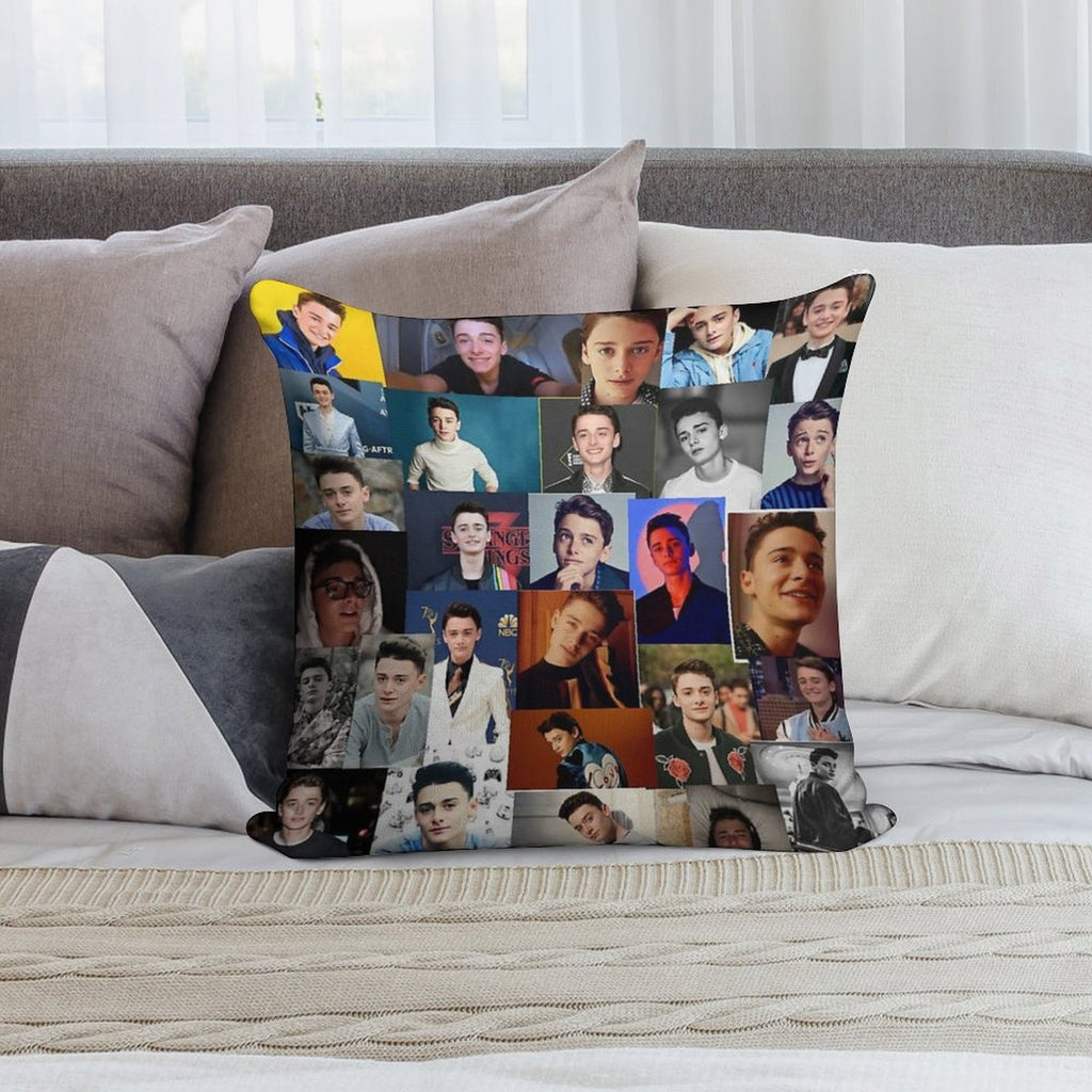 Noah Schnapp Soft Home Decor Throw Pillow