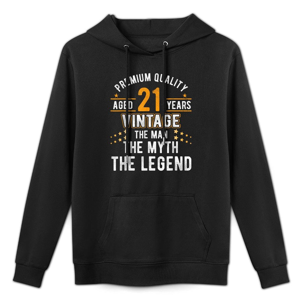 21 Years Old The Man Myth Legend Vintage 21st Birthday Customizable Surface Hoodie