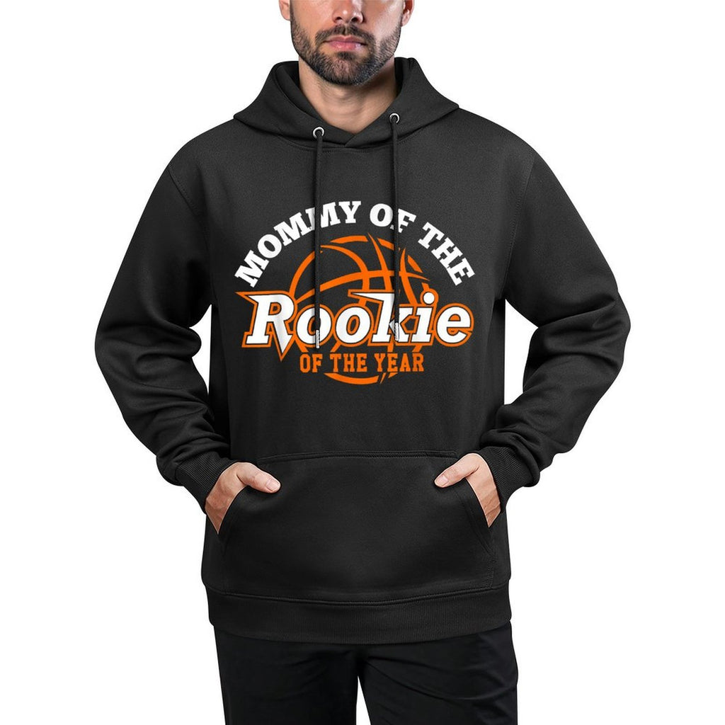 Mom Rookie of The Year Basketball,Mommy of The Rookie Moisture-Wicking Hoodie