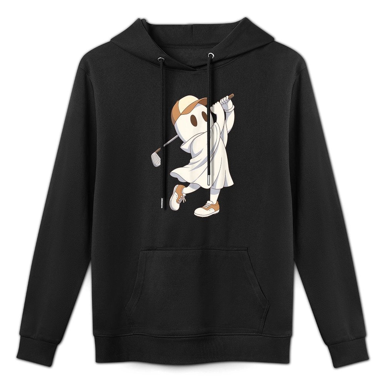 Funny Golf Costume Halloween Ghost Playing Graphic Breathable Fabric Hoodie