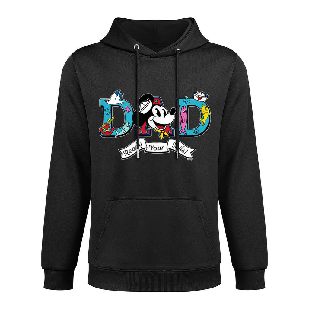 Disney Cruise Nautical Family Trip Vacation Matching Dad Machine Washable Hoodie