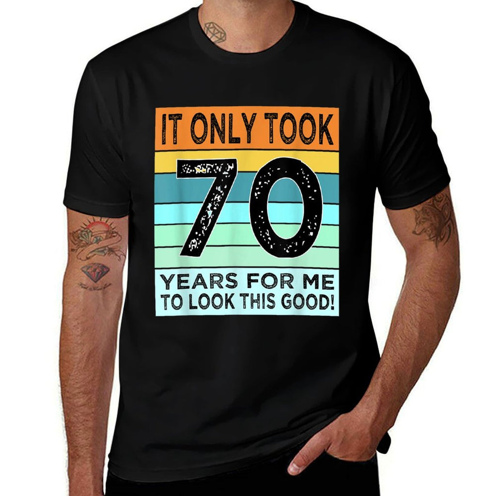 70th Birthday Tshirts For Men Women Turning 70 Years Old  Polyester Blend T-Shirt