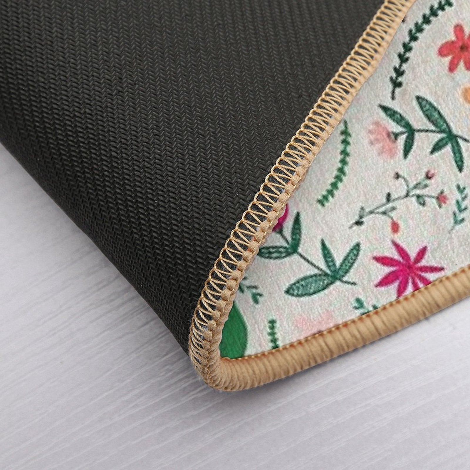 Floral Seamless Pattern  Pet-Safe Bath Mat