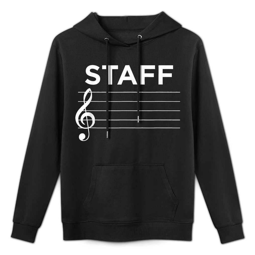 Funny Music Staff Customizable Surface Hoodie