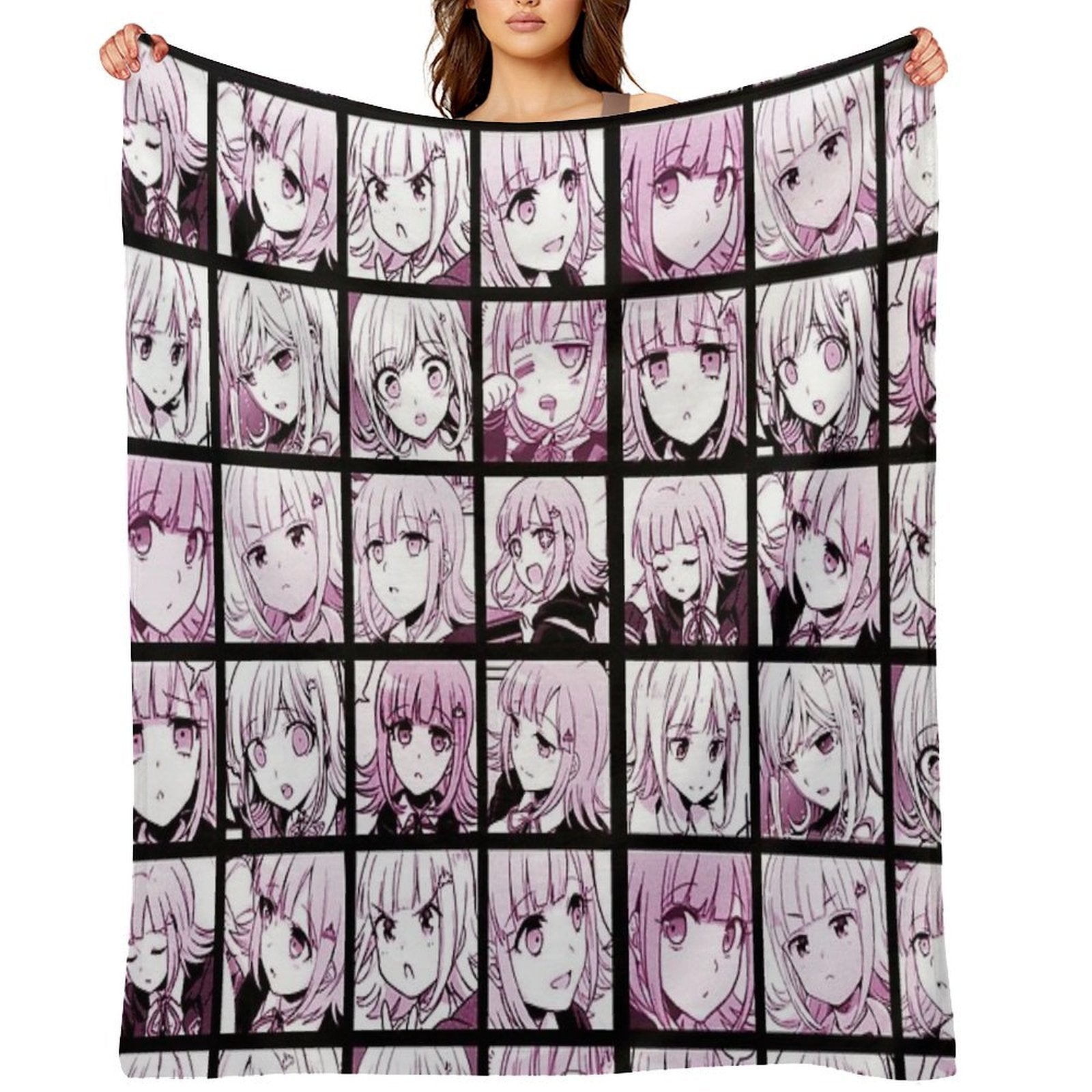 Chiaki Manga Collection (Colored) Travel-friendly Throw Blanket