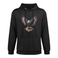 American Bald Eagle 4th of July USA Patriotic Men Women Medium-Weight Fabric Hoodie