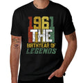 60th Gifts Vintage 1961 Birth Year Of Legends 60th Birthday  Durable T-Shirt