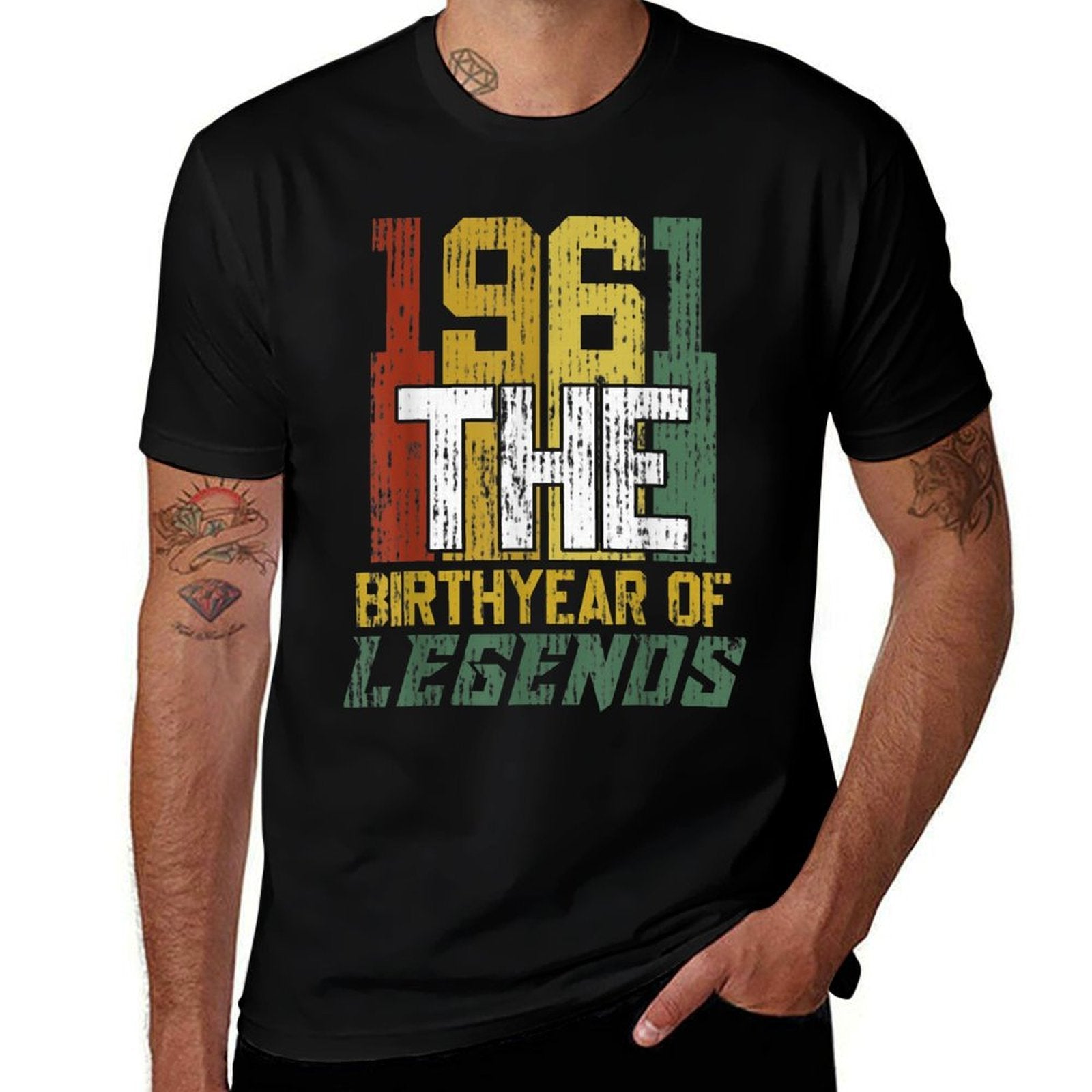 60th Gifts Vintage 1961 Birth Year Of Legends 60th Birthday  Durable T-Shirt