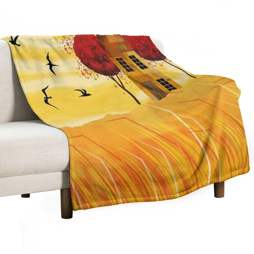 Morning Sunshine Sustainable Throw Blanket