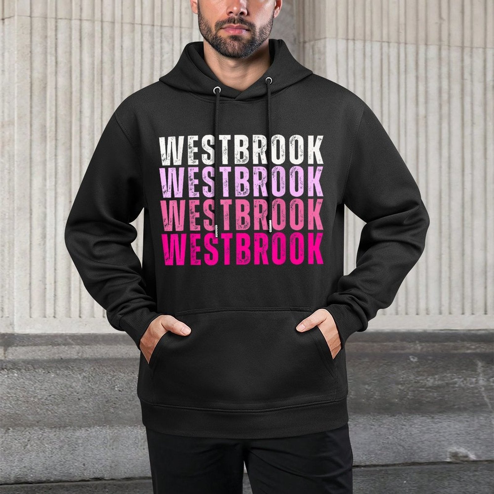 Personalized Name Westbrook I Love Westbrook Vintage Breathable Fabric Hoodie