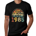 Vintage 40th Birthday Gift Vintage April 1985 For Men Women  Rolled Sleeves T-Shirt