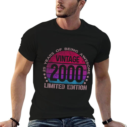 25 Year Old Gifts Limited Edition Vintage 25th Birthday Girl  Polyester Blend T-Shirt