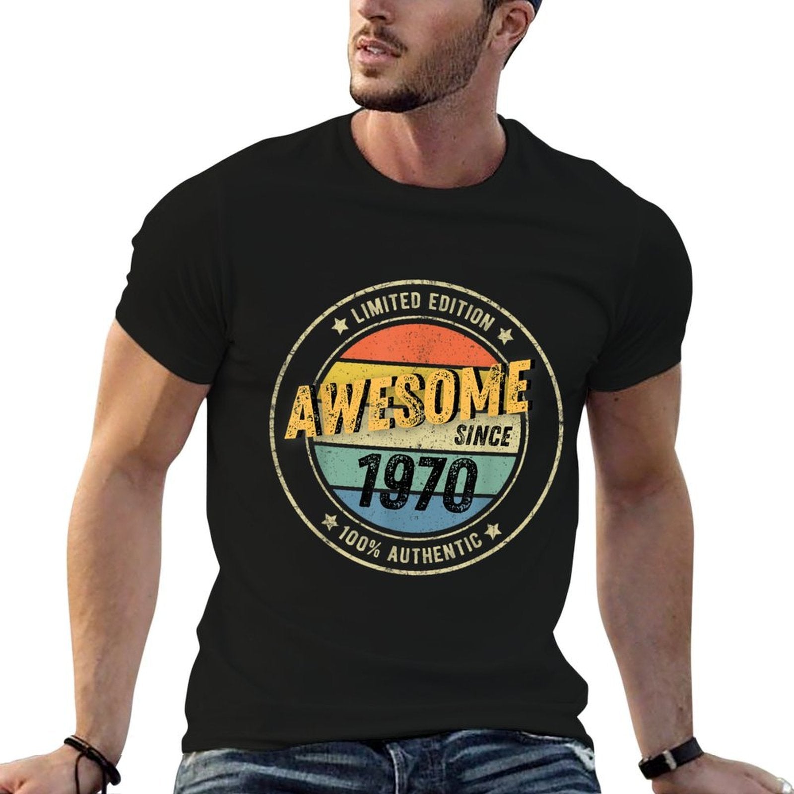 Awesome Since 1970 - 50th Birthday Gift  Odor-resistant T-Shirt