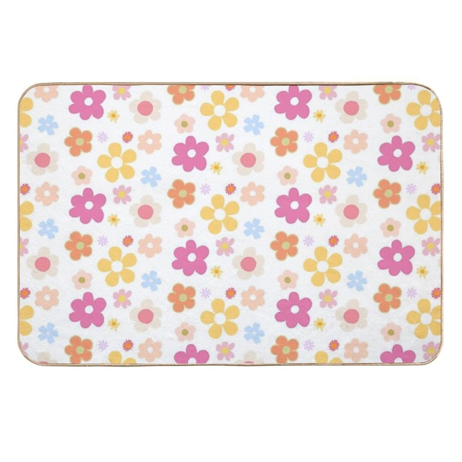 Cute Flower Theme Durable Bath Mat